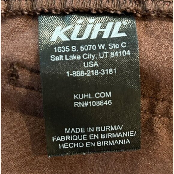 KÜHL Strova Brown Stretch Corduroy Skirt Outdoor Adventurewear Sz 10 - Picture 5 of 9